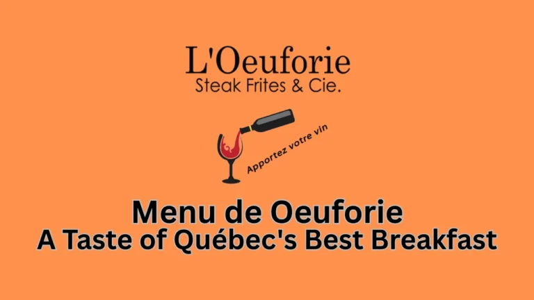 menu de oeuforie