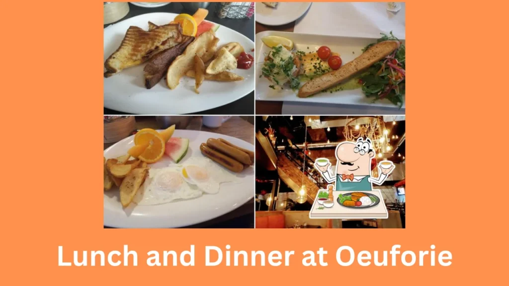 menu de oeuforie Lunch and Dinner at Oeuforie