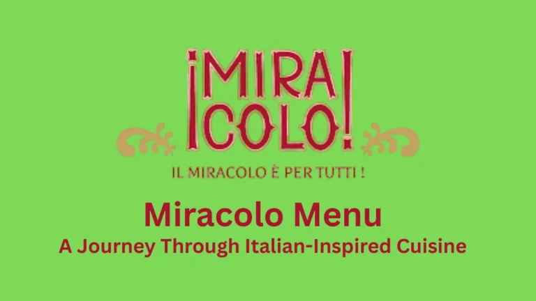 miracolo menu