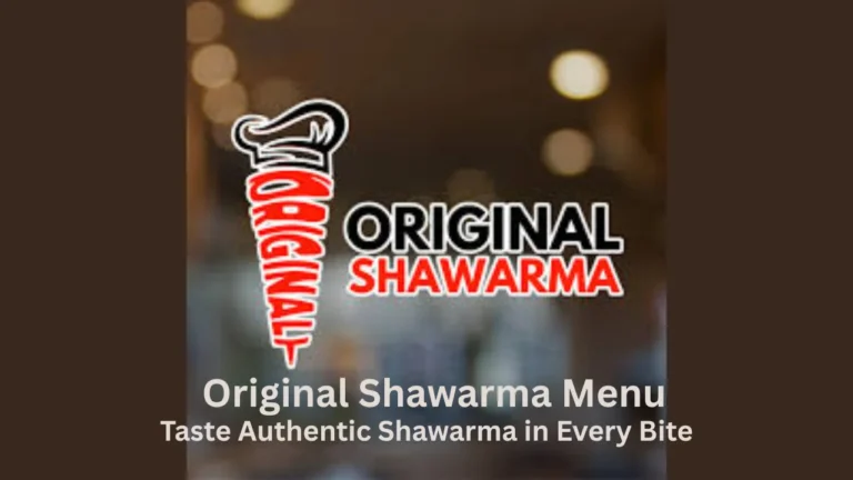 original shawarma menu