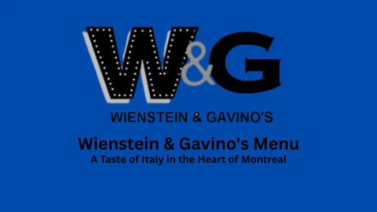 wienstein & gavino's menu
