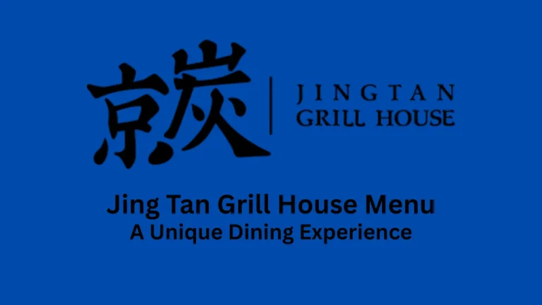 jing tan grill house menu