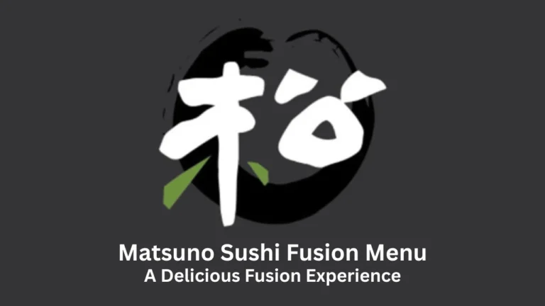 matsuno sushi fusion menu