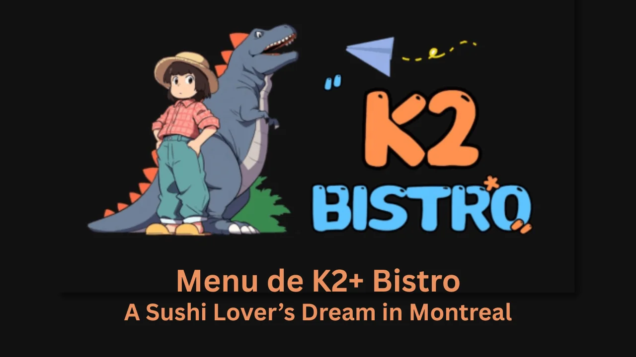 menu de k2+ bistro