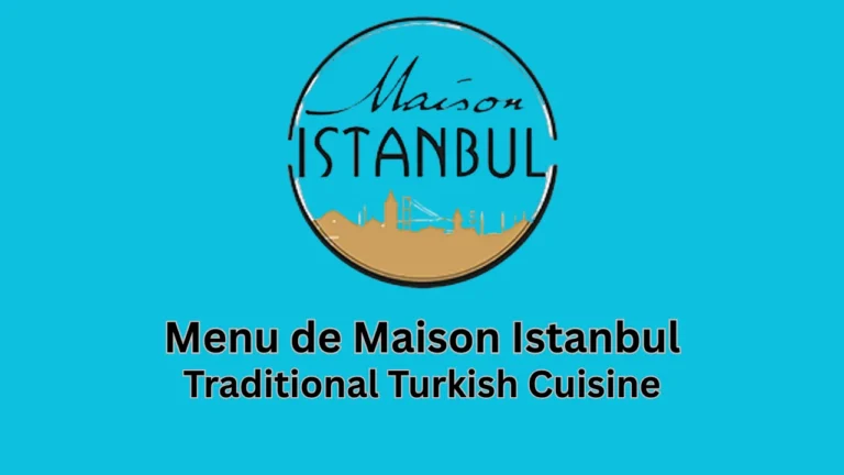 menu de maison istanbul