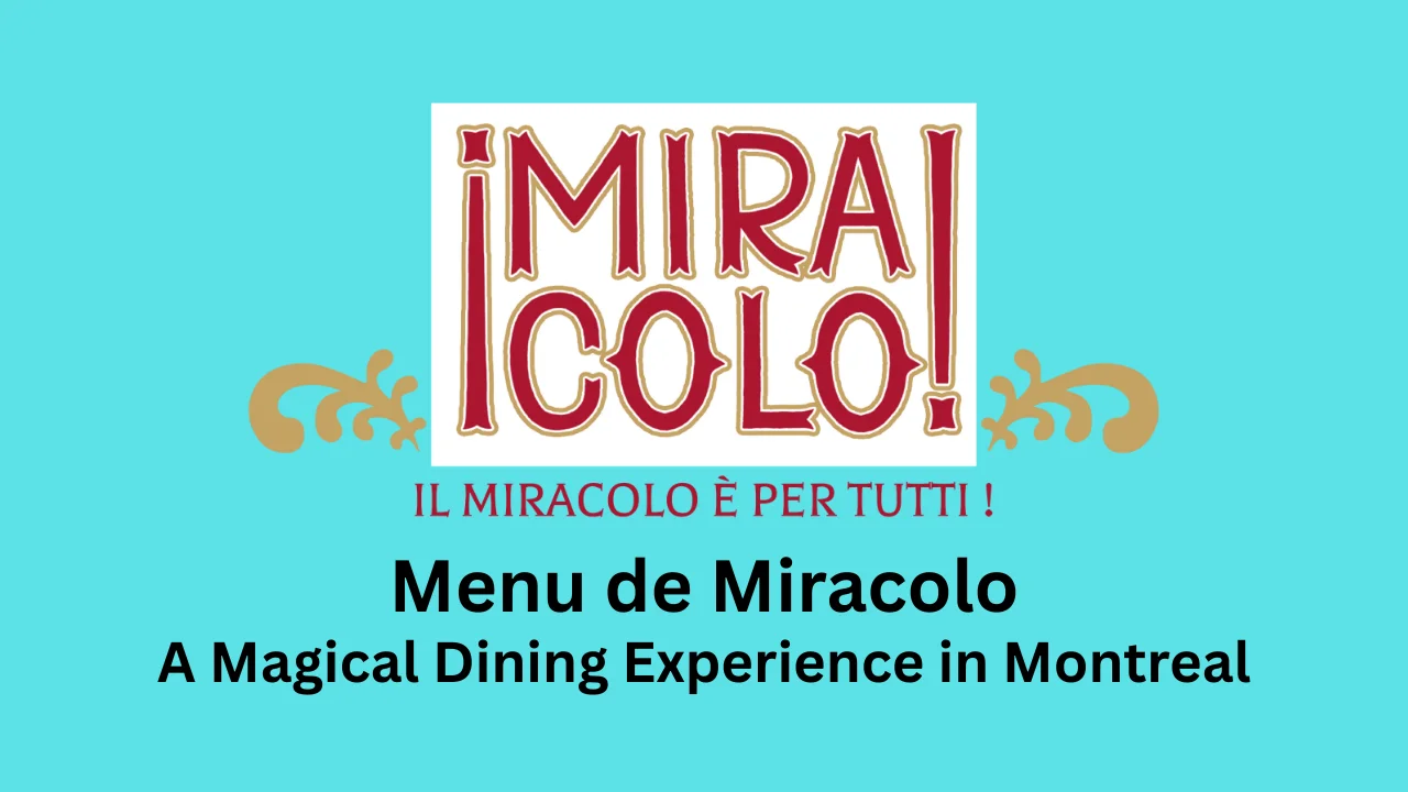 menu de miracolo