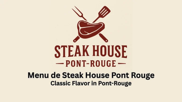 menu de steak house pont rouge