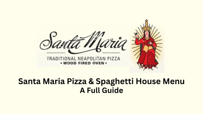 santa maria pizza & spaghetti house menu