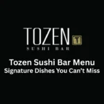 tozen sushi bar menu