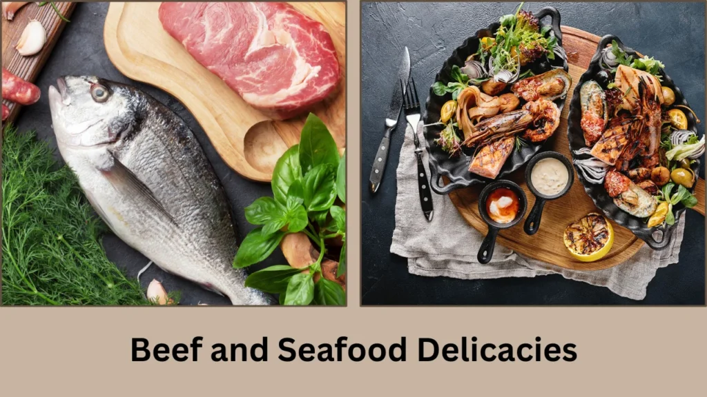 tremendous chinese restaurant menu Beef and Seafood Delicacies