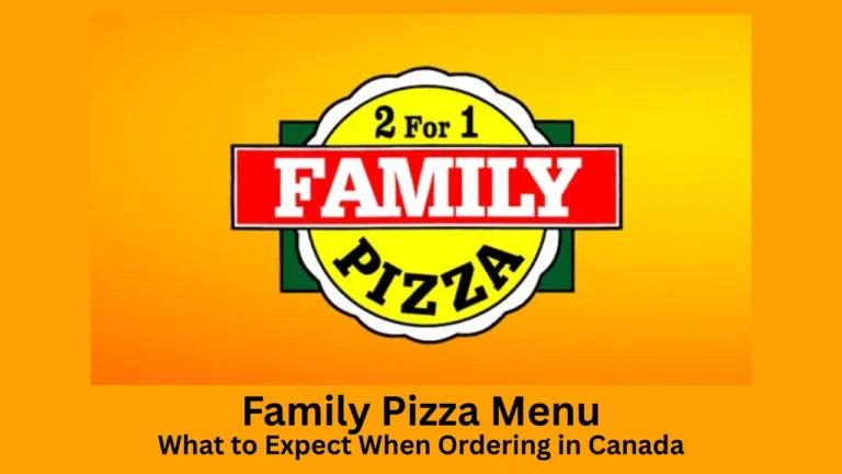family pizza menu