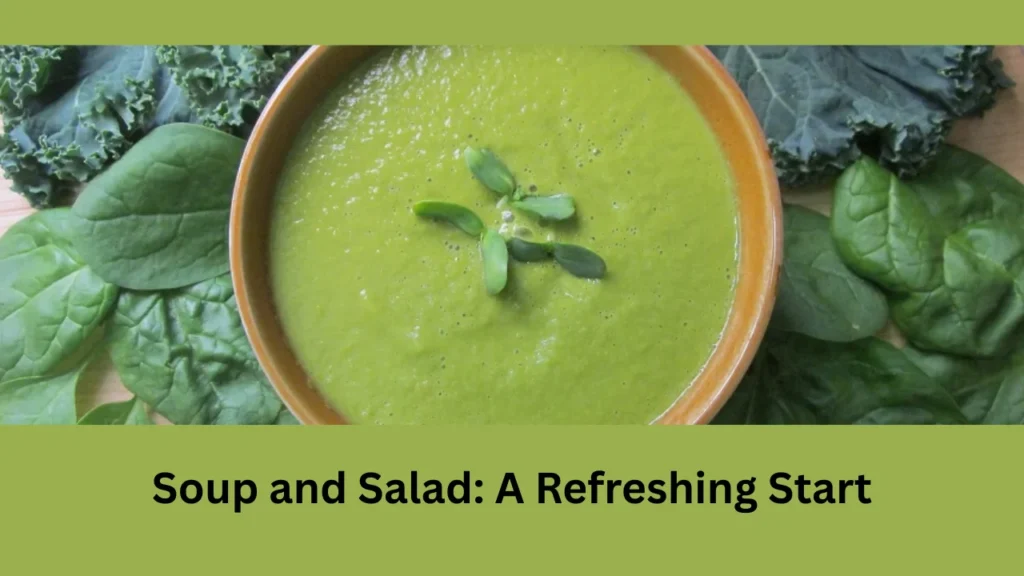 menu de tenzo sushi et fusion Soup and Salad A Refreshing Start