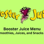 booster juice menu