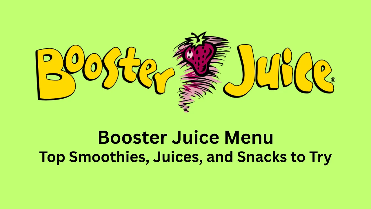 booster juice menu