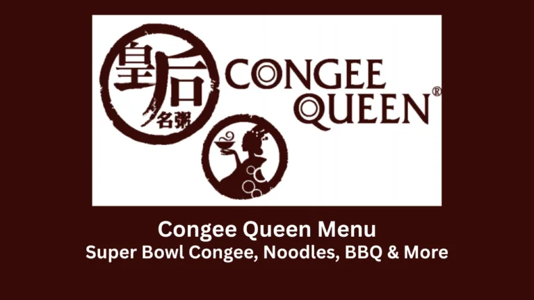 congee queen menu