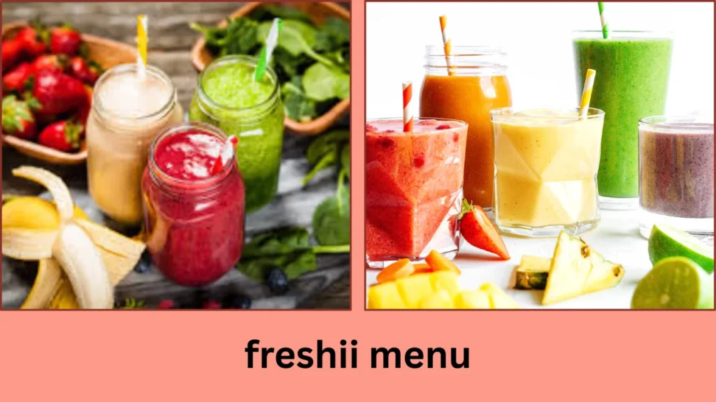 freshii menu Smoothies and Juices