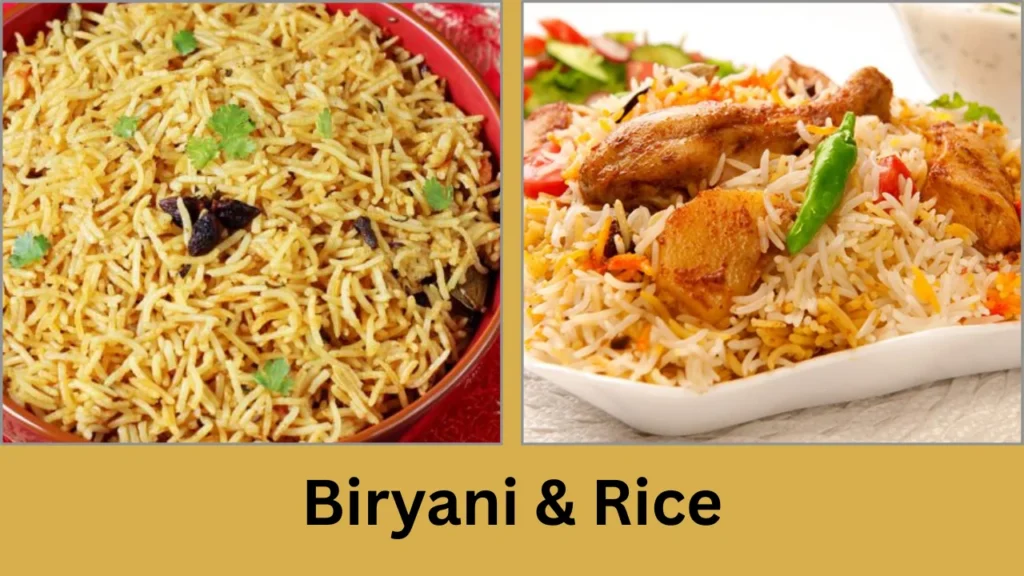 mishree cocktails & cuisine menu Biryani & Rice