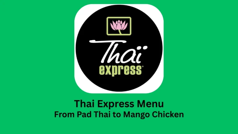 thai express menu