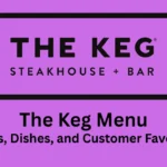 the keg menu