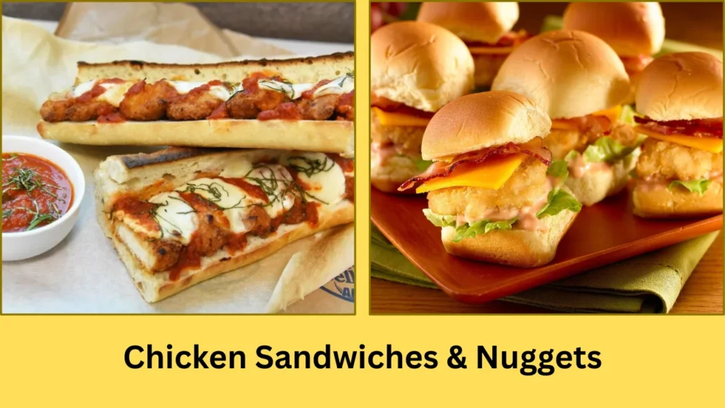 wendys canada menu Chicken Sandwiches & Nuggets