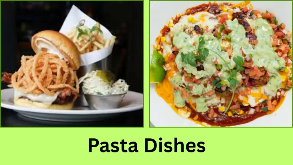 Elixor Menu Pasta Dishes