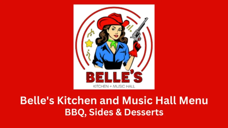 belle's kitchen and music hall menu