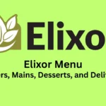 elixor menu