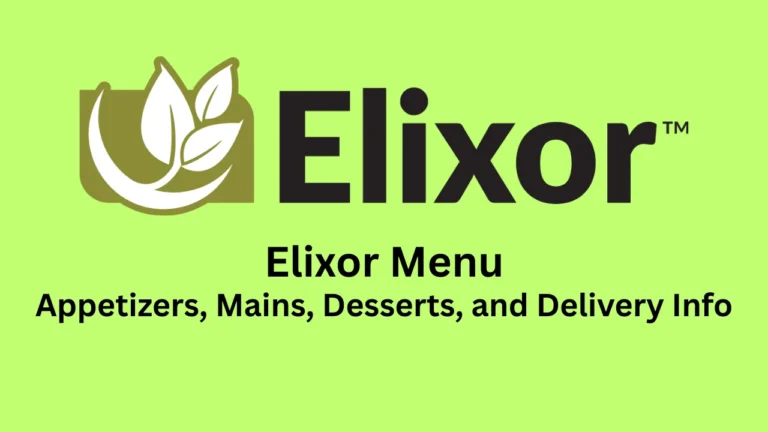 elixor menu