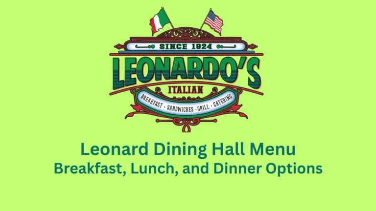 leonard dining hall menu