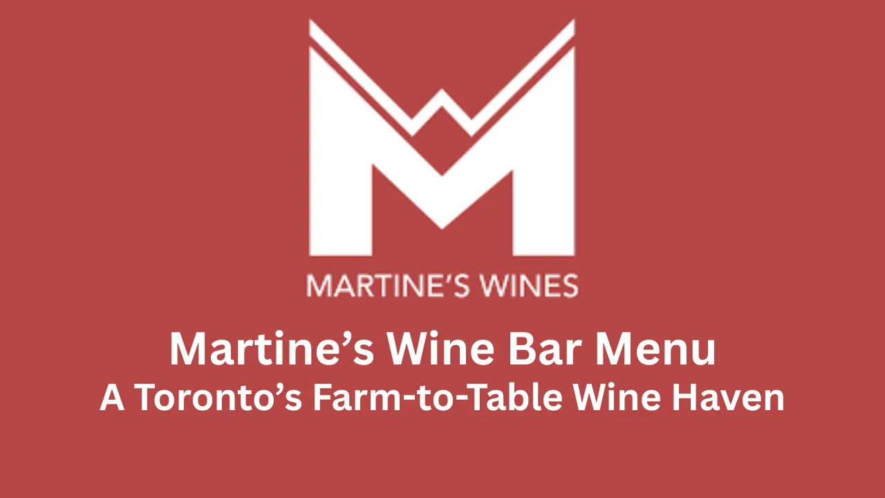 martine's wine bar menu