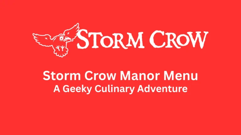 storm crow manor menu