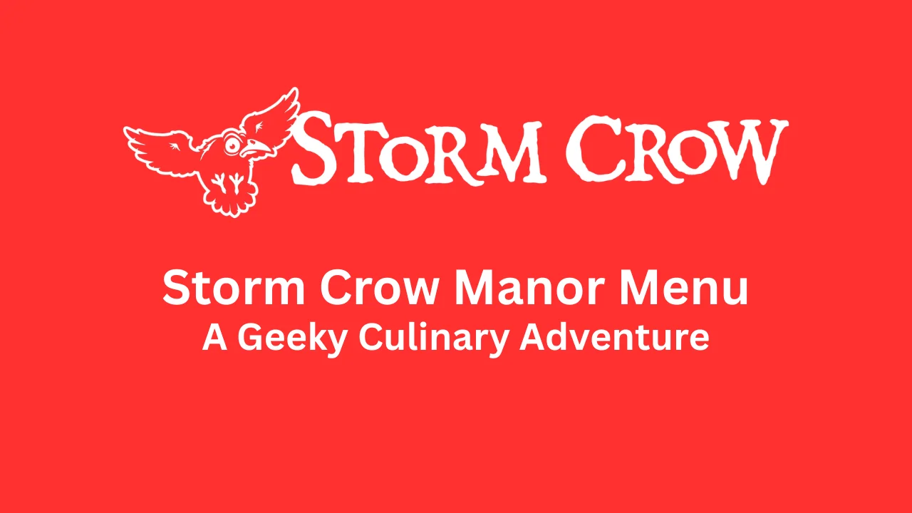 storm crow manor menu