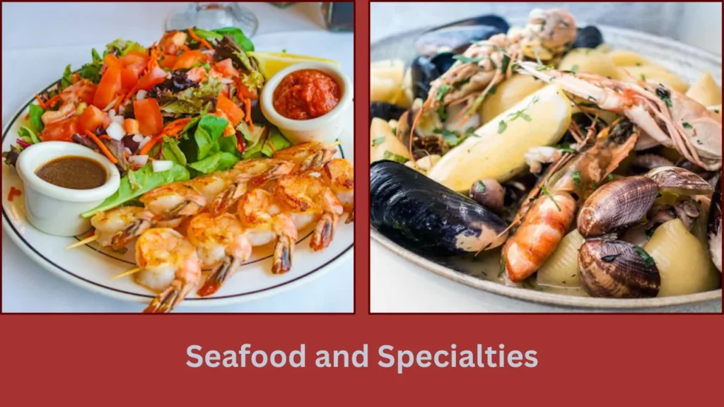 barberian's steak house menu Seafood and Specialties