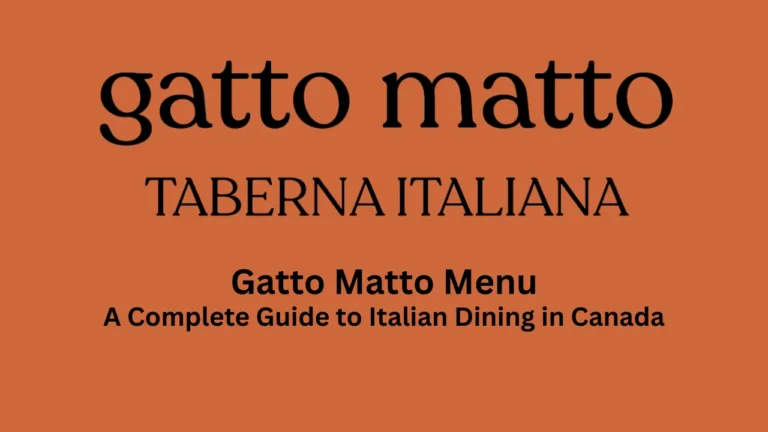 gatto matto menu