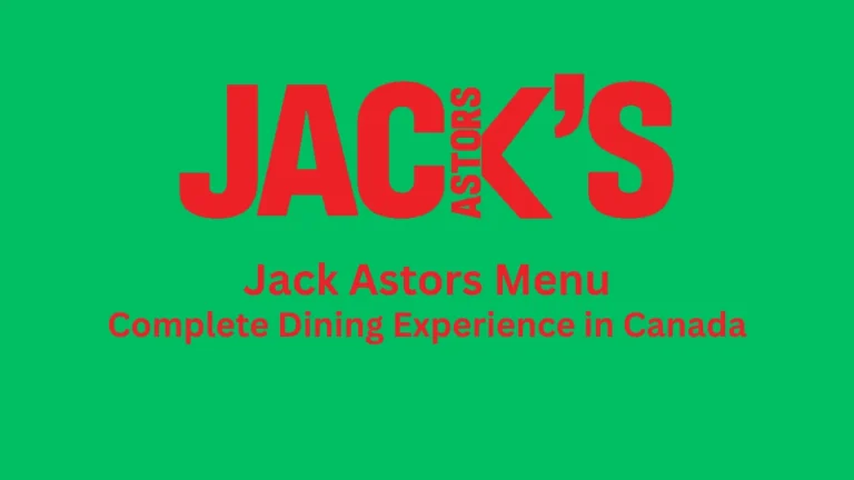 jack astors menu