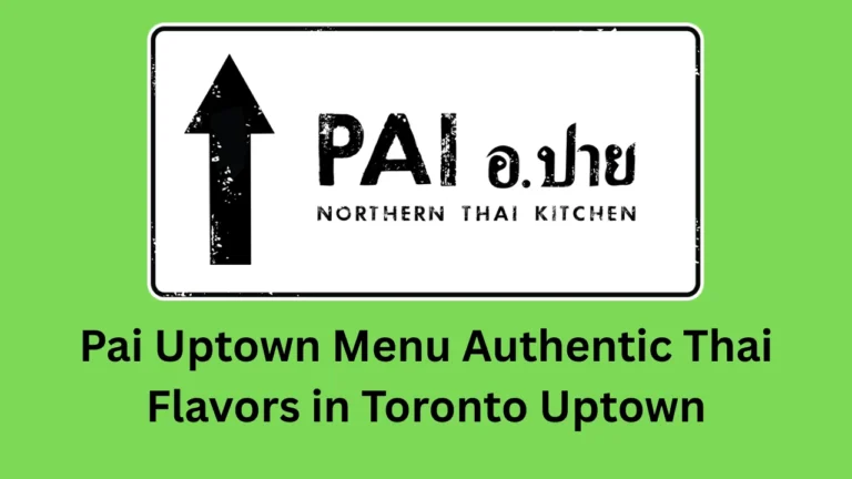 pai uptown menu