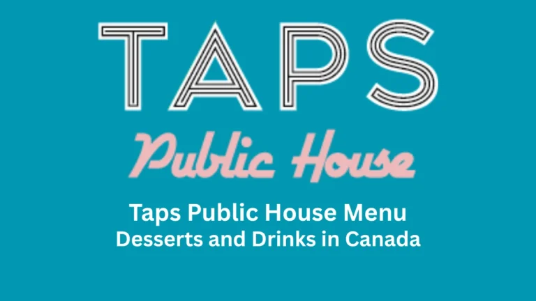 taps public house menu
