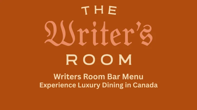 writers room bar menu