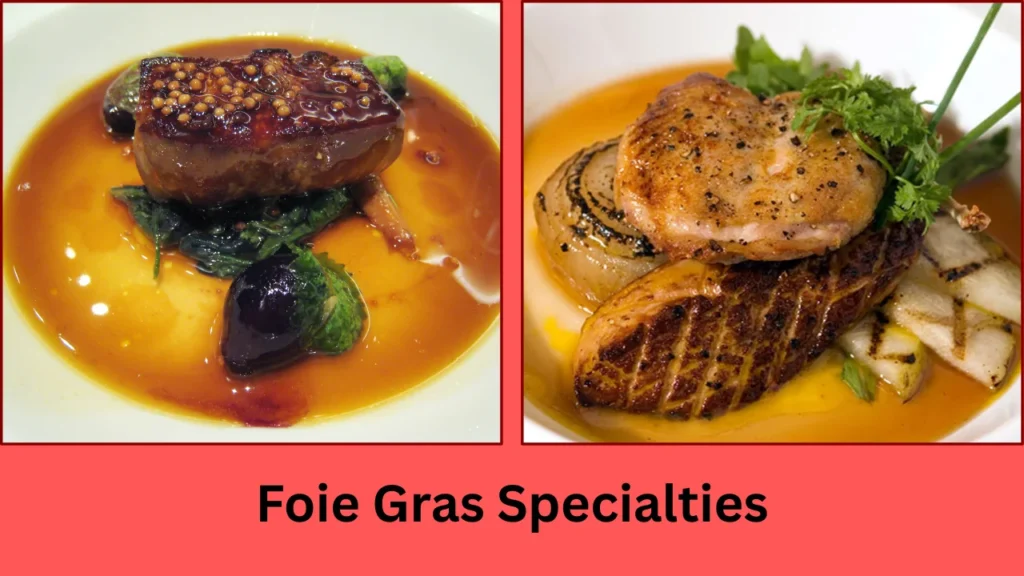 au pied de cochon menu Foie Gras Specialties