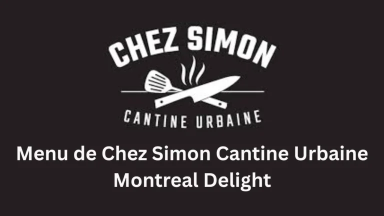 menu de chez simon cantine urbaine