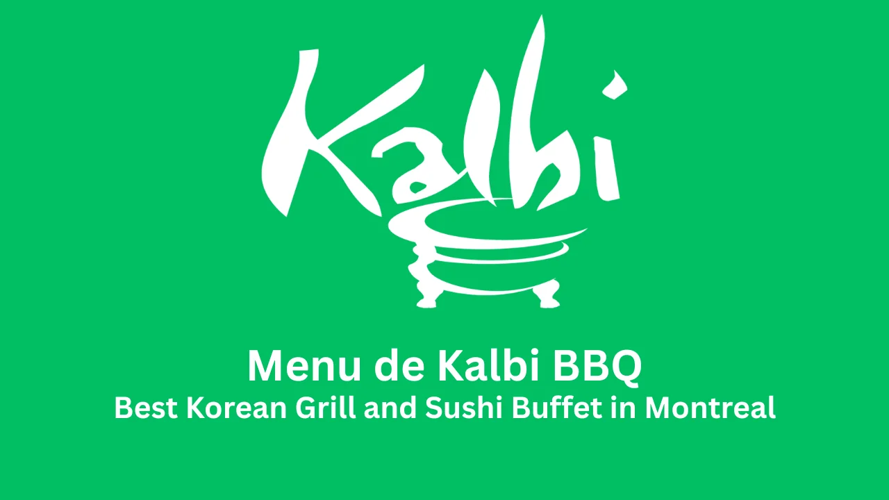 menu de kalbi bbq