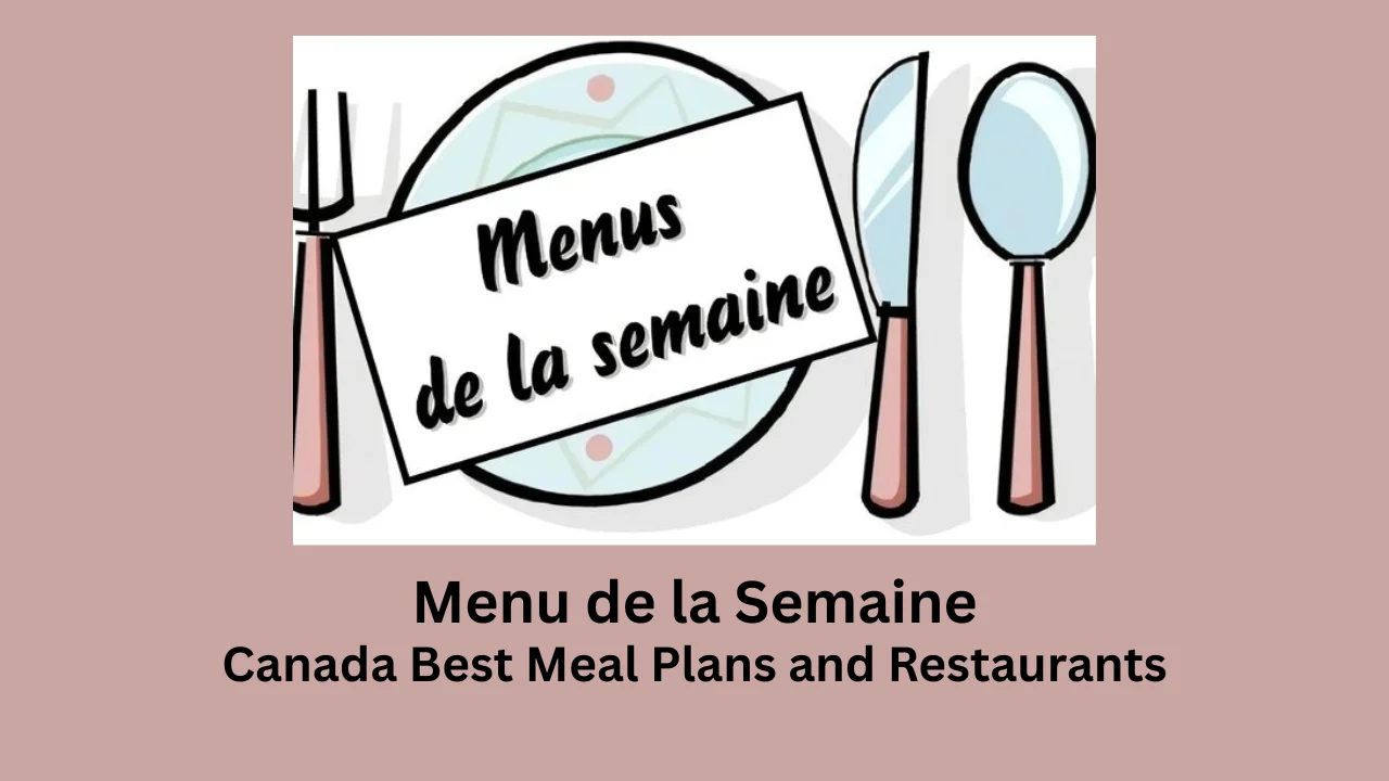 menu de la semaine