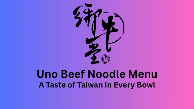 uno beef noodle menu