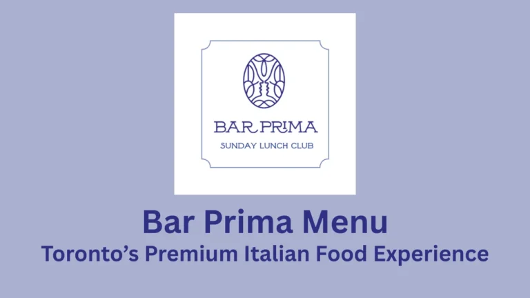 bar prima menu