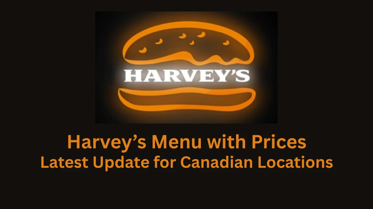 harvey's menu with prices