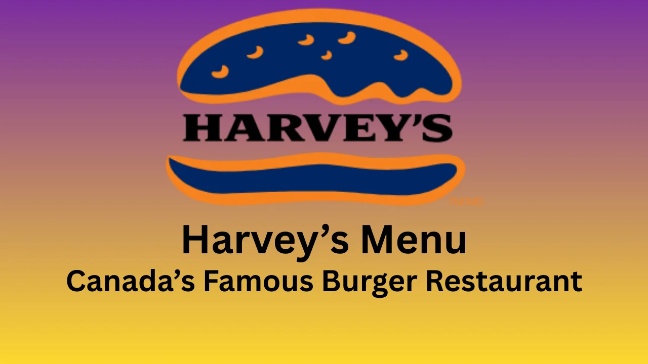 harvey's menu
