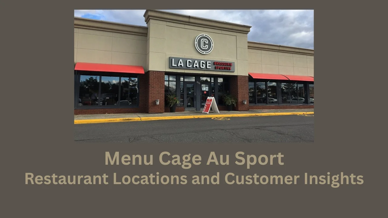menu cage au sport