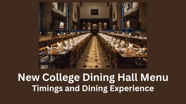 new college dining hall menu