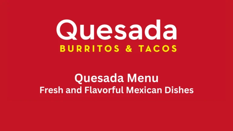 quesada menu