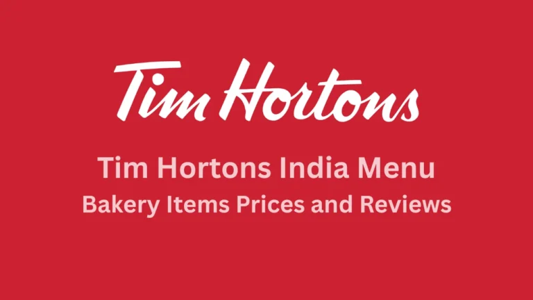 tim hortons india menu